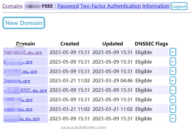 申请永久免费的顶级域名eu.org教程
